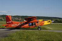 HB-FKP @ LSZG - Paradropping at Grenchen, Switzerland