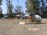 N38110 - Bettencourt FS Bell/Texas Helicopter OH-13E near Merced, CA (used for crop dusting) - by Steve Nation