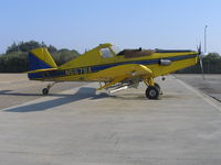 N5579X @ F34 - starboard shot of 1973 Pacific Ag Services Ayres S2R-T34 rigged for dusting/spreading at Firebaugh, CA - by Steve Nation