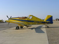 N5579X @ F34 - portside shot of 1973 Pacific Ag Services Ayres S2R-T34 rigged for dusting/spreading at Firebaugh, CA - by Steve Nation