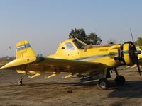N23189 - three-quarters tail shot of Spain Air 1981 Air Tractor AT-301 rigged for dusting near South Dos Palos, CA (Fleet #3) - by Steve Nation