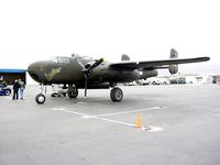 N5548N @ ELP - Weary Warriors Squadron B-25H 43-4106 out in the cold - by Clifford Bossie