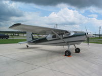 N9135C @ CXO - 1954 Cessna 180 - by Mick VonTour