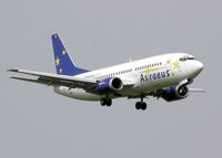 G-STRA @ BRS - Astraeus Boeing 737-300 landing at Bristol Airport, Bristol, England. - by Adrian Pingstone