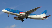 G-MIDT @ LHR - An Airbus A320-232 of British Midland Airways on the approach to London (Heathrow) Airport.