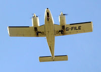 G-FILE @ BRS - Piper Seneca PA-34 at Bristol Airport, Bristol, England in Feb 2004
