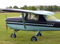 G-ATEF - 1965 Cessna 150E (G-ATEF) at Hullavington airfield, Wiltshire, England. May 2005 - by Adrian Pingstone