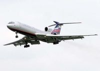RA-85643 @ LHR - Tupolev Tu-154 (RA-85643) of Aeroflot landing at London (Heathrow) Airport, England, May 2004