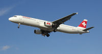 HB-IOH @ LHR - Airbus A321-100 of Swiss International Airlines landing at London (Heathrow) Airport - by Adrian Pingstone