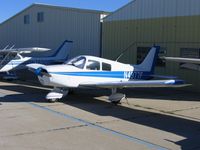 N4977F @ SDM - 1976 Piper PA-28-140  in sun/shade at Brown Field (San Diego), CA - by Steve Nation