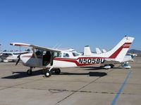 N5058U @ SDM - 1963 Cessna 206 in bright sunshine at Brown Field (San Diego), CA - by Steve Nation
