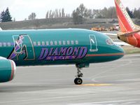 N904AW @ SEA - America West Airlines Boeing 757 in Arizona Diamondbacks color - by Andreas Mowinckel