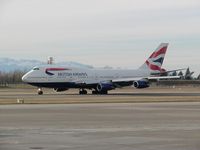 G-BNLE @ SEA - British Airways Boeing 747 at Seattle-Tacoma International Airport - by Andreas Mowinckel