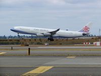 B-18806 @ SEA - China Airlines Airbus A340 arriving from Taipie. - by Andreas Mowinckel