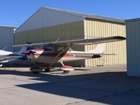 N8314J @ SDM - Starlight Construction 1967 Cessna 150G in bright sun at Brown Field (San Diego), CA - by Steve Nation