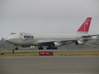 N638US @ SEA - Northwest Airlines Boeing 747 at Seattle-Tacoma International Airport - by Andreas Mowinckel