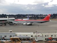 N626US @ SEA - Northwest Airlines Boeing 747 at Seattle-Tacoma International Airport - by Andreas Mowinckel