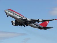 N661US @ SEA - Northwest Airlines Boeing 747 taking off from Seattle-Tacoma International Airport. This aircraft is 747-400 prototype - by Andreas Mowinckel