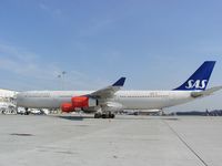 OY-KBA @ SEA - SCANDINAVIAN AIRLINES A340 at Seattle-Tacoma International Airport