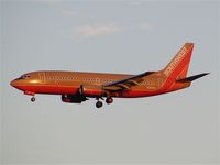 N396SW @ SEA - Southwest Airlines Boeing 737 in old livery at Seattle-Tacoma International Airport - by Andreas Mowinckel