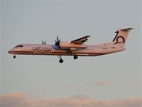 N413QX @ SEA - Horizon Dash 8 landing Seattle-Tacoma International Airport.