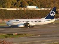 YR-BGH @ BFI - Tarom 737 at Boeing Field - by Andreas Mowinckel