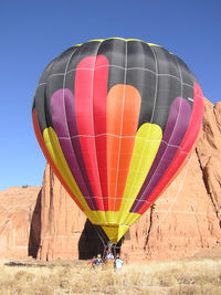 N3218L - This is my balloon in the red Rocks in Gallup, NM - by Eric Hodges