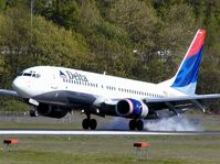 N3753 @ BFI - Delta 737 operating baseball charters.