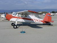N72431 @ WVI - 1946 Cessna 140 at Watsonville, CA - by Steve Nation
