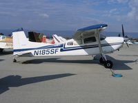 N185SF @ WVI - Western States Inn 1976 Cessna A185F at Watsonville, CA - by Steve Nation
