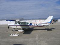 N9345X @ WVI - 1961 Cessna 182E at Watsonville, CA - by Steve Nation