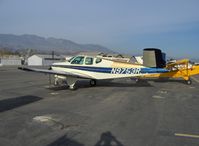 N9753R @ SZP - 1960 Beech M35 BONANZA, Continental IO-470-C 250 Hp, Tri-blade prop - by Doug Robertson