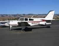 N122PG @ O69 - Immaculate 1961 Beech 95-55 Baron at Petaluma, CA - by Steve Nation
