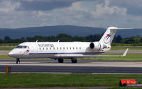 D-ACRE @ EGCC - Eurowings CRJ just landed on Manchesters 24R. - by Kevin Murphy