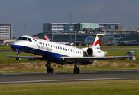 G-EMBC @ EGCC - BA's little commuter jet lifting off 24L. - by Kevin Murphy