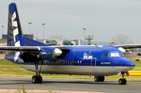OO-VLZ @ EGCC - Great looking prop from Belgium. - by Kevin Murphy