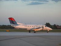 N266AS @ OKC - Taking off from OKC at sunset