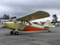 N2805E @ RHV - Amelia Reid Aviation LLC 1946 Aerona 7AC (as NC2805E) between rainstorms at Reid-Hillview Airport, San Jose, CA - by Steve Nation