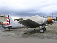N55537 @ RHV - Consolidated Vultee BT-13A (c/n 2469) between rainstorms at Reid-Hillview Airport, San Jose, CA - by Steve Nation
