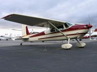 N38SP @ RHV - 1955 Cessna 180 between rainstorms at Reid-Hillview Airport, San Jose, CA - by Steve Nation