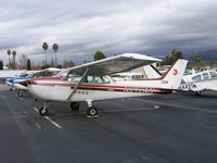 N212AN @ RHV - Air Nice 1981 Cessna 182P #394 (Japanese titles) between rainstorms at Reid-Hillview, San Jose, CA - by Steve Nation