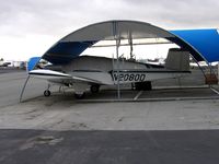 N2080D @ RHV - 1953 Beech D35 Bonanza under shelter &  between rainstorms at Reid-Hillview Airport, San Jose, CA - by Steve Nation