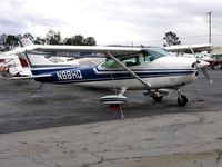 N88HQ @ RHV - Aviation Capital Management 1973 Cessna 182P between rainstorms at Reid-Hillview Airport, San Jose, CA - by Steve Nation