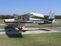 N7029M @ O23 - 1958 Cessna 175 (straight tail) at Ranchaero Airport, Chico, CA - by Steve Nation