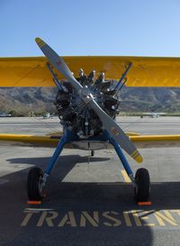 N67823 @ SZP - 1943 Boeing Stearman A75N1 as PT-17, Lycoming R680 225 Hp 9 cylinder air-cooled radial - by Doug Robertson