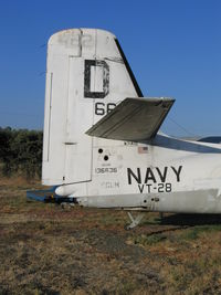 N7141D @ VCB - close-uo of tail -- 1957 Grumman US-2B ex-VT-28 D/482 at Nut Tree Airport, Vacaville, CA - by Steve Nation