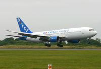 G-BOPB @ EGCC - Arriving on 06R. - by Kevin Murphy