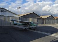 N8697G @ SZP - 1966 Cessna 150F Continental O-200 100 Hp - by Doug Robertson