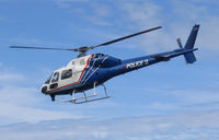 ZK-HDG @ MHB - New Zealand Police Chopper (Eurocopter AS 355) taking off from Mechanics Bay Heliport in Auckland - by Micha Lueck