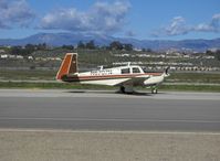 N6707N @ CMA - 1968 Mooney M20C RANGER, Lycoming O&VO-360 180 Hp, On taxiway - by Doug Robertson
